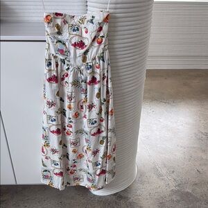 Floral White woman summer dress